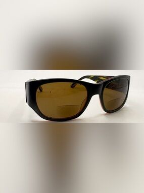 Corinne McCormack Black Oval Sunglasses Frames Only
